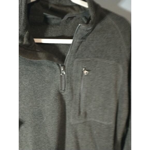 Field & Stream Jacket XLT Extra Large Dark Gray Fleece Quarter Zip - Picture 3 of 5